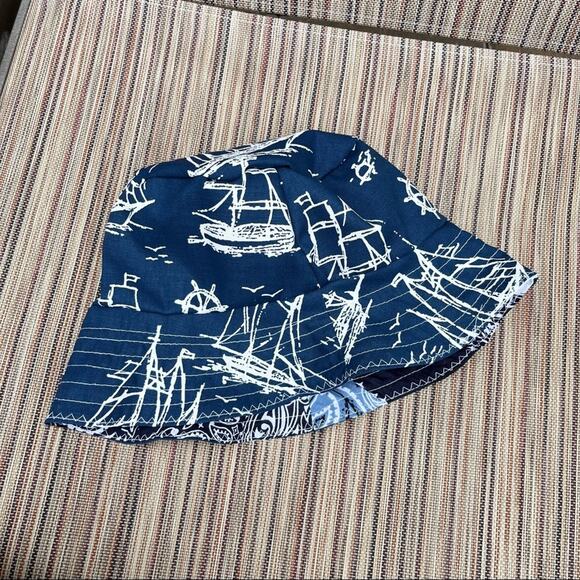 Handmade Reversible Bandana Bucket Hat/Sailing Boat&Bandanas SKU 88777 - Picture 8 of 16